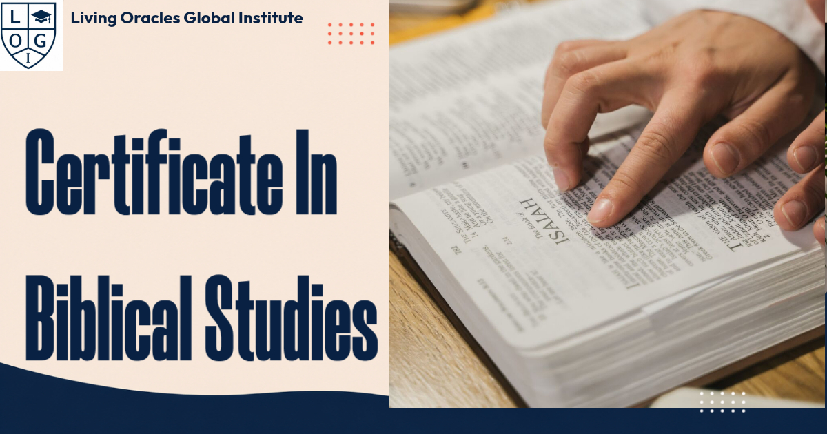 Certificate in Biblical Studies