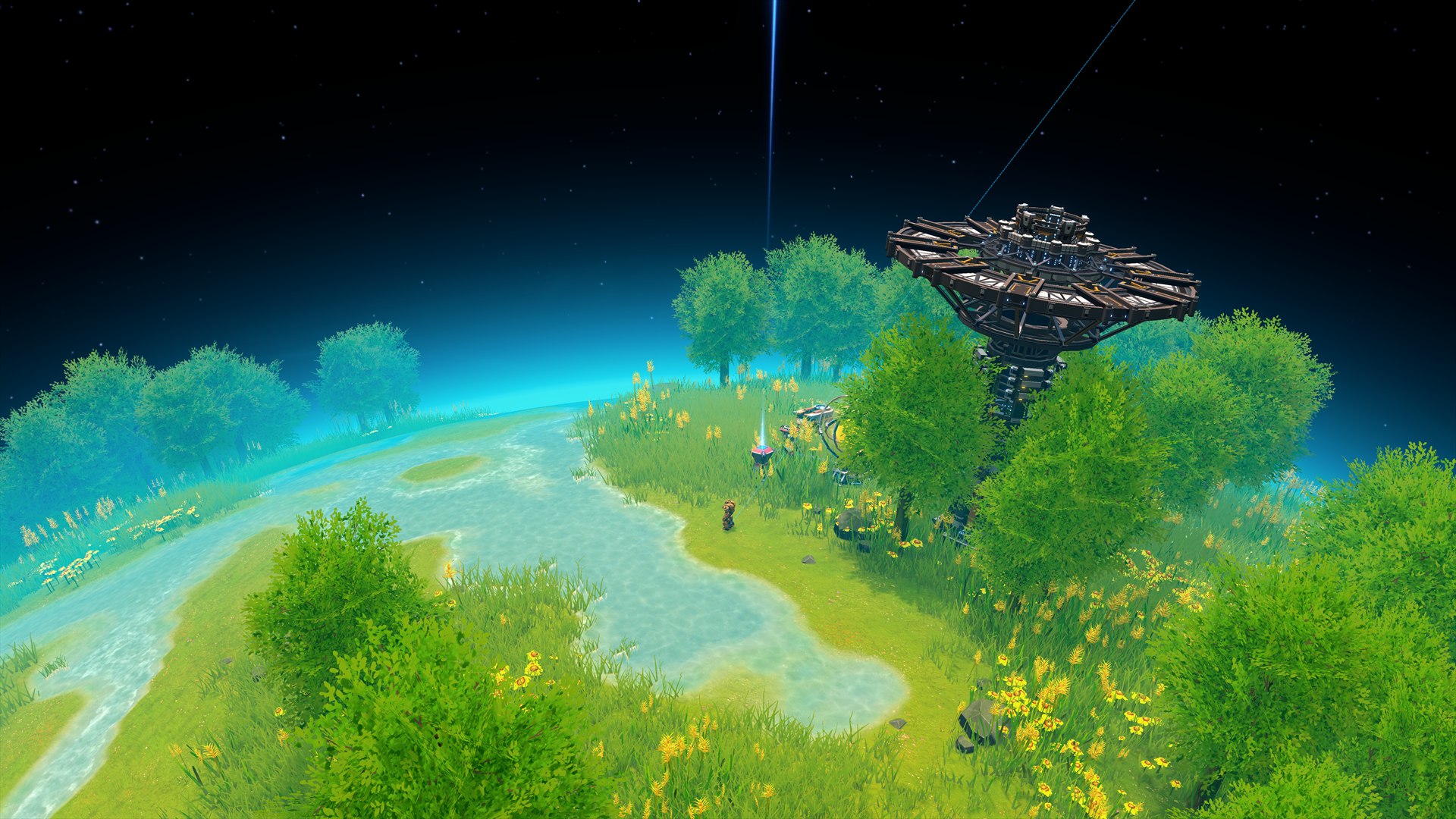 Delta Reticuli I coastal vegetation