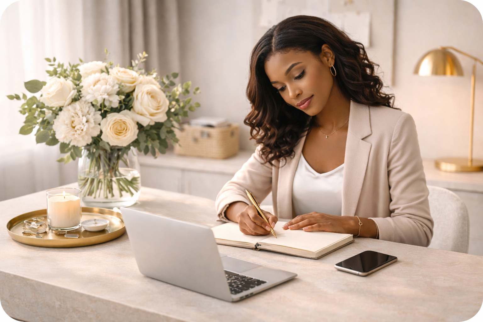 Focused productivity workspace