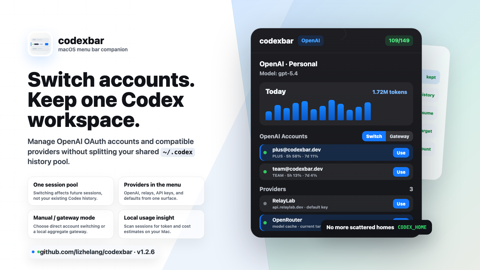 codexbar — скриншот 1