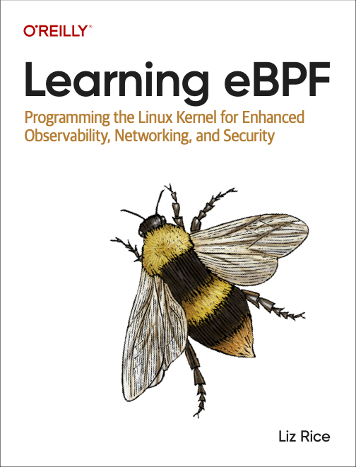 Learning eBPF cover features an image of an Early
Bumblebee