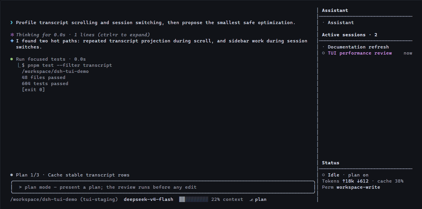 dsh-tui-pro switching between persistent project sessions in one terminal workbench