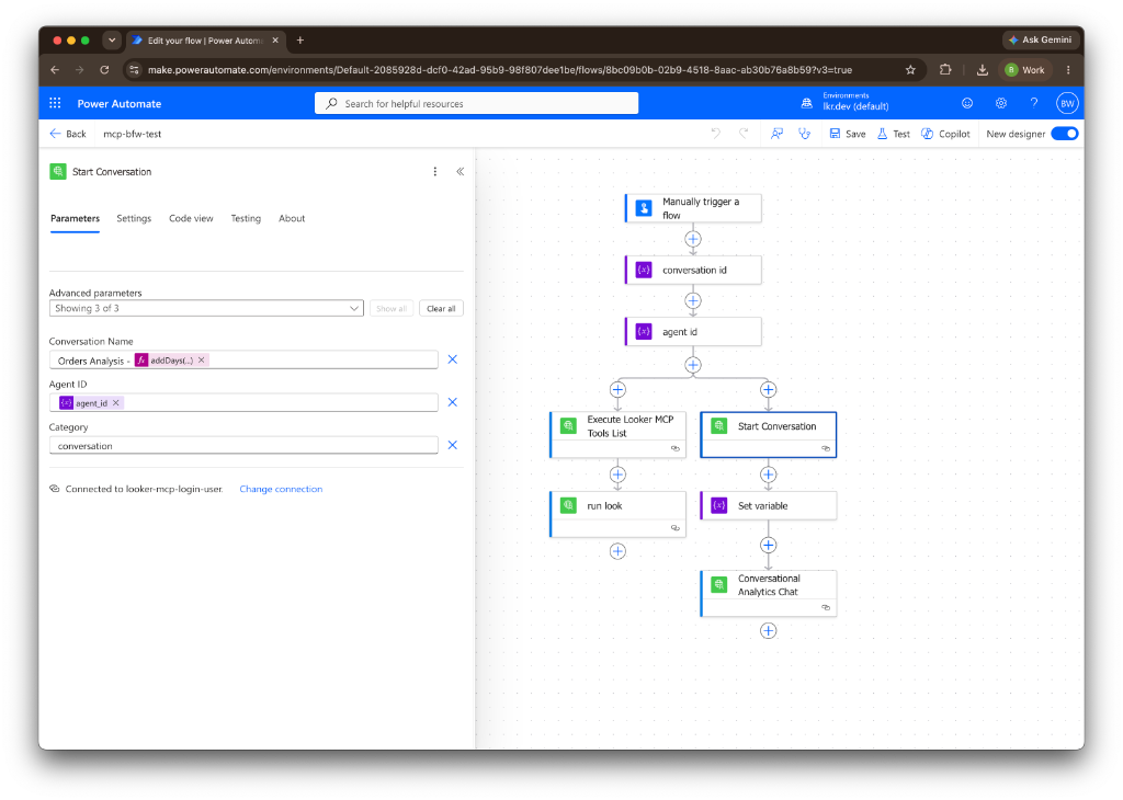 Example Power Automate Flow