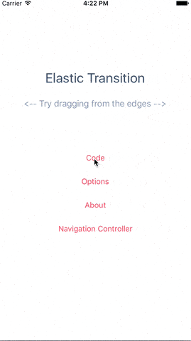 ElasticTransition Demo