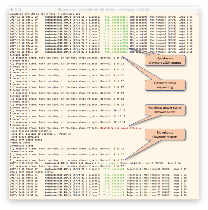 watchclay tail -f output