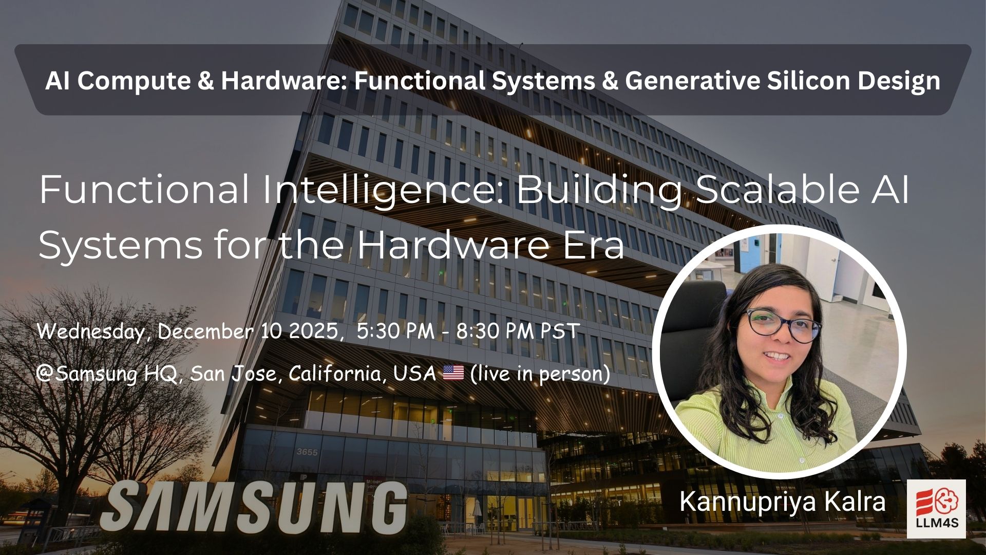 AI Compute & Hardware 2025 Conference - Functional Intelligence: Building Scalable AI Systems for the Hardware Era