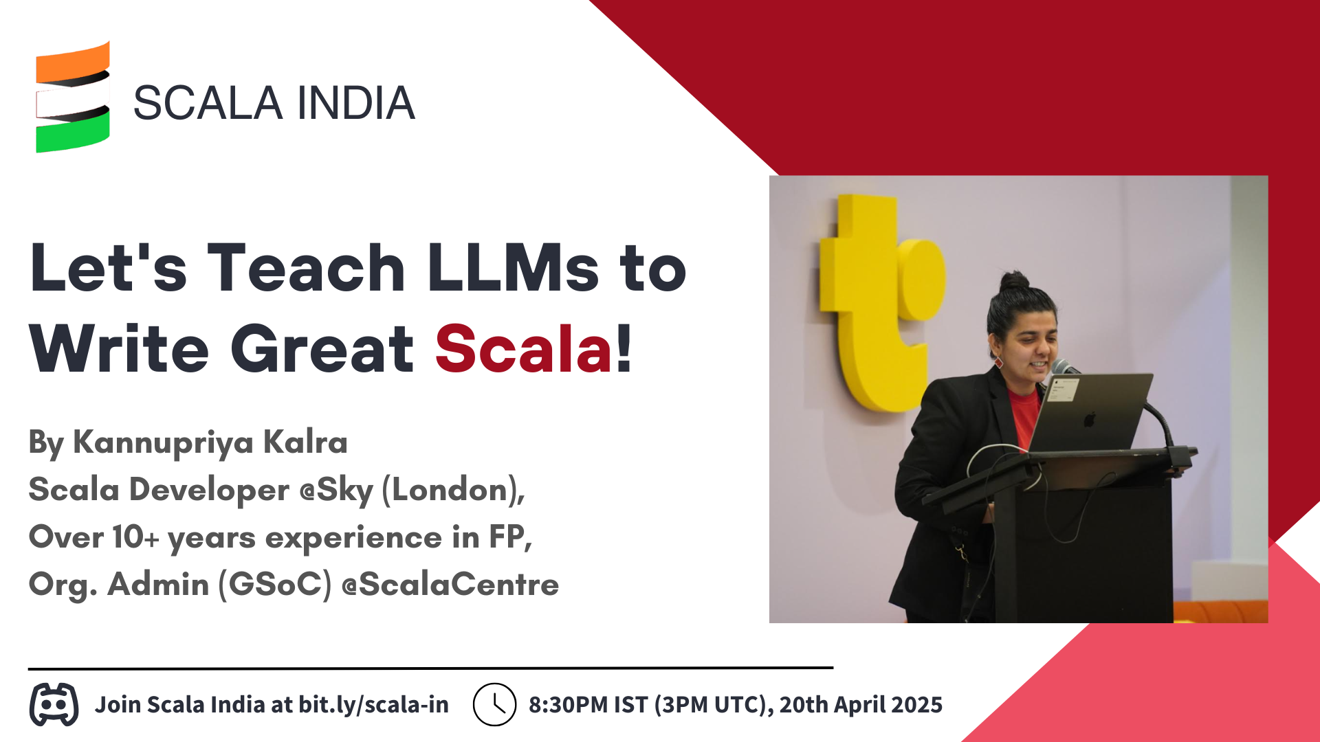 Scala India 2025 Talk Banner