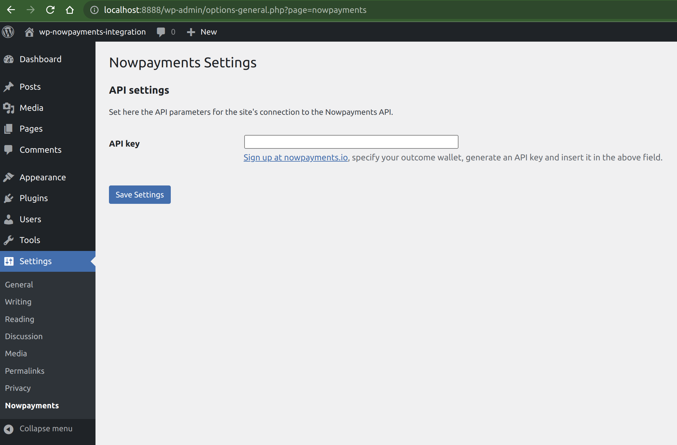 Plugin Settings