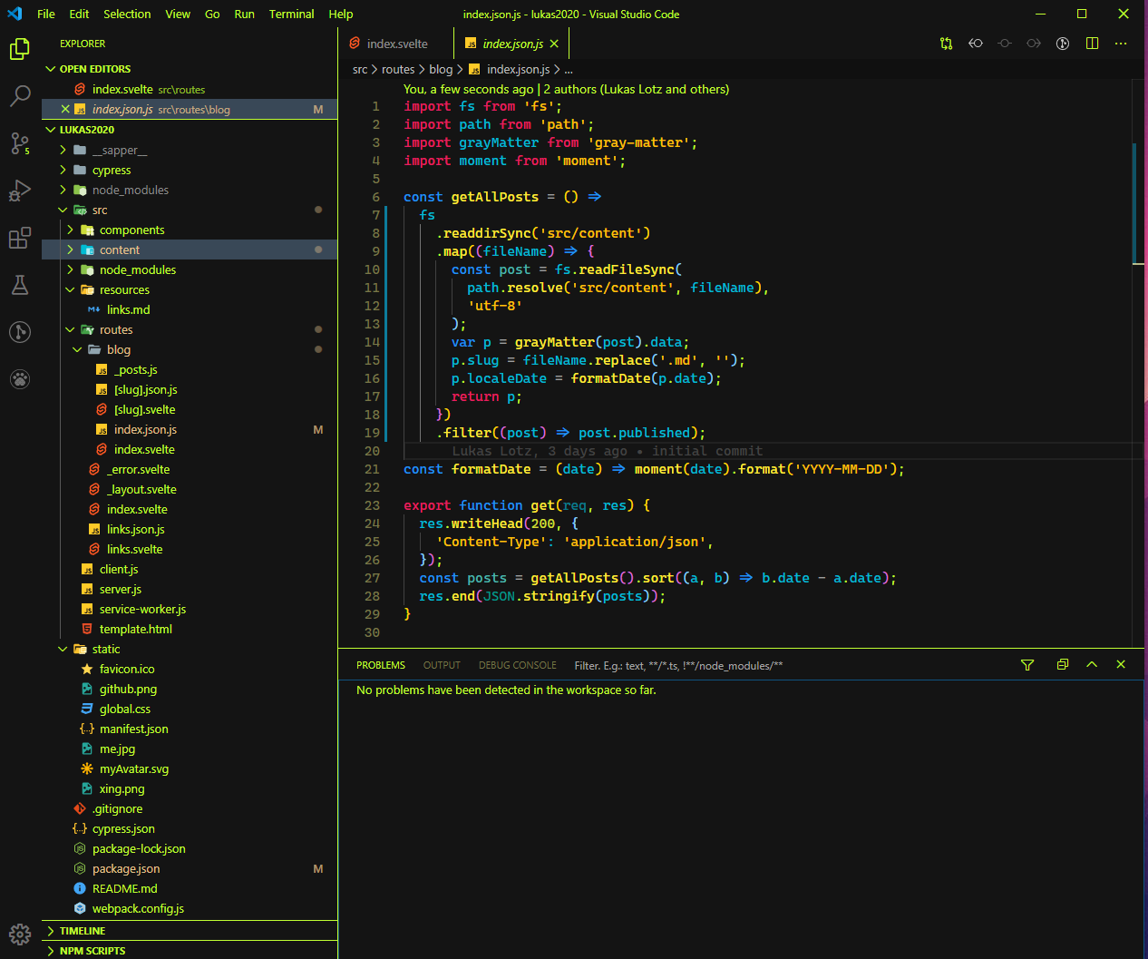 picture of vscode theme