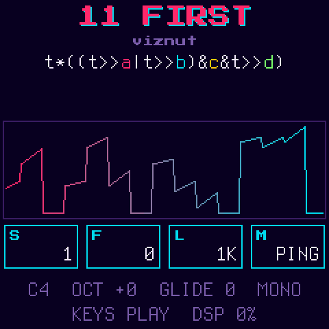 The loop settings, with SEQ held