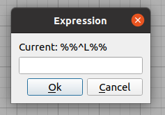 Setting the labelling expression.