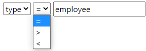 Query form example