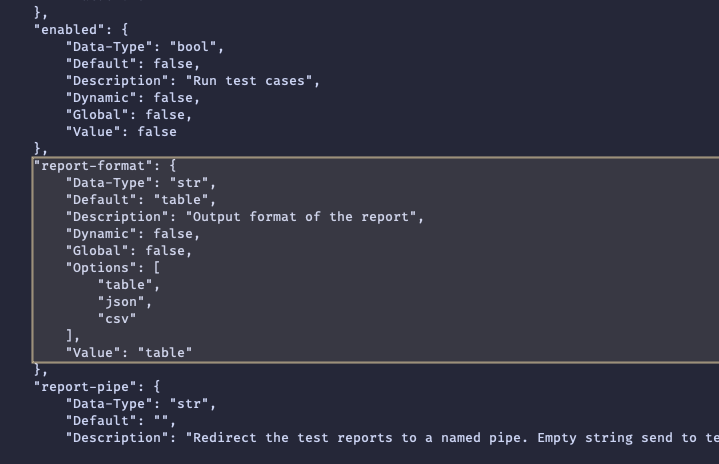 highlighted json