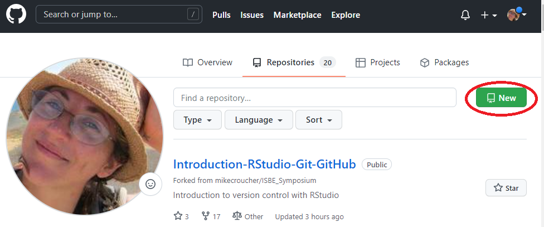 new GitHub repository