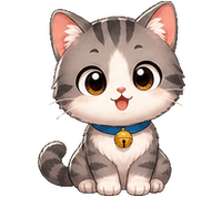 灰白小猫桌宠持续动作预览