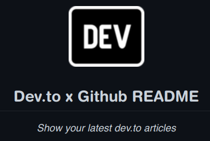 Dev.to for Github Profile