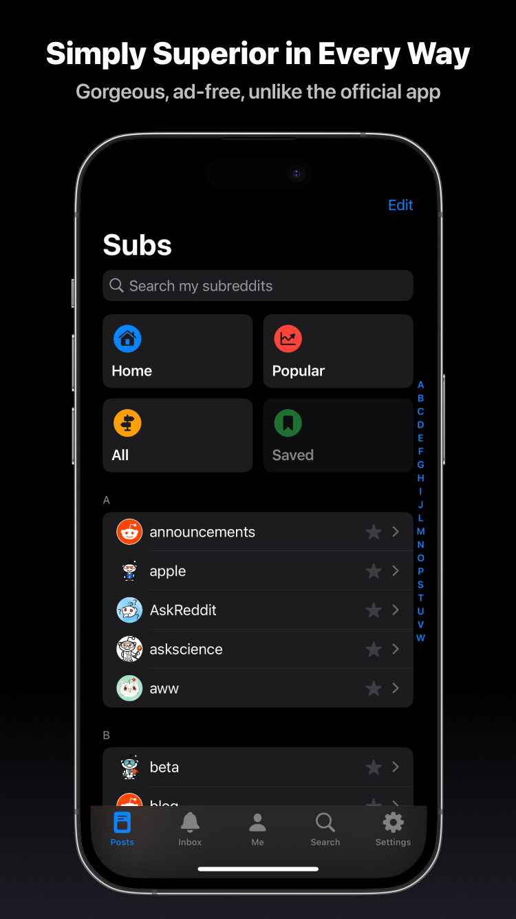 Winston for Reddit screenshot 1