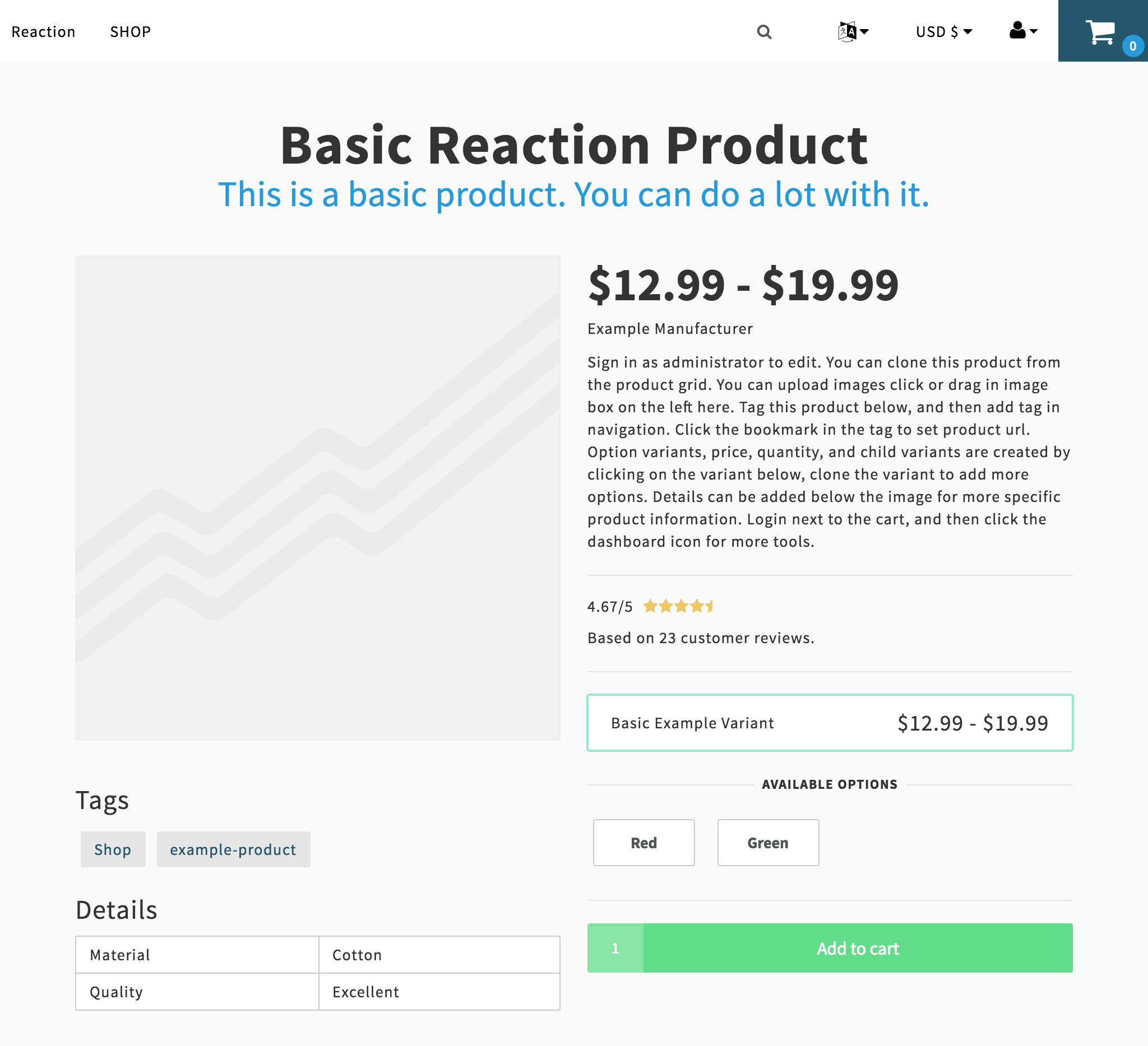 Product review plugin for Reaction Commerce, by Loan Laux, Reaction Commerce developer