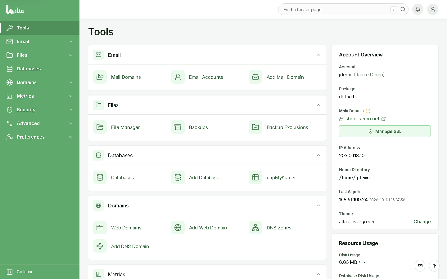 Hestia Atlas Tools