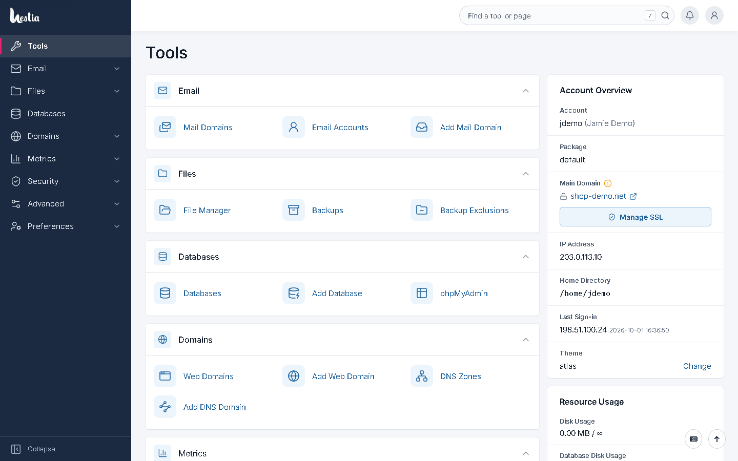 Hestia Atlas Tools