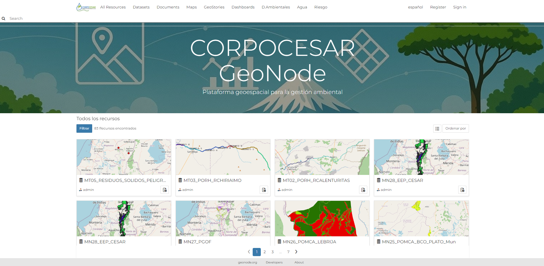 Plataforma Geovisor