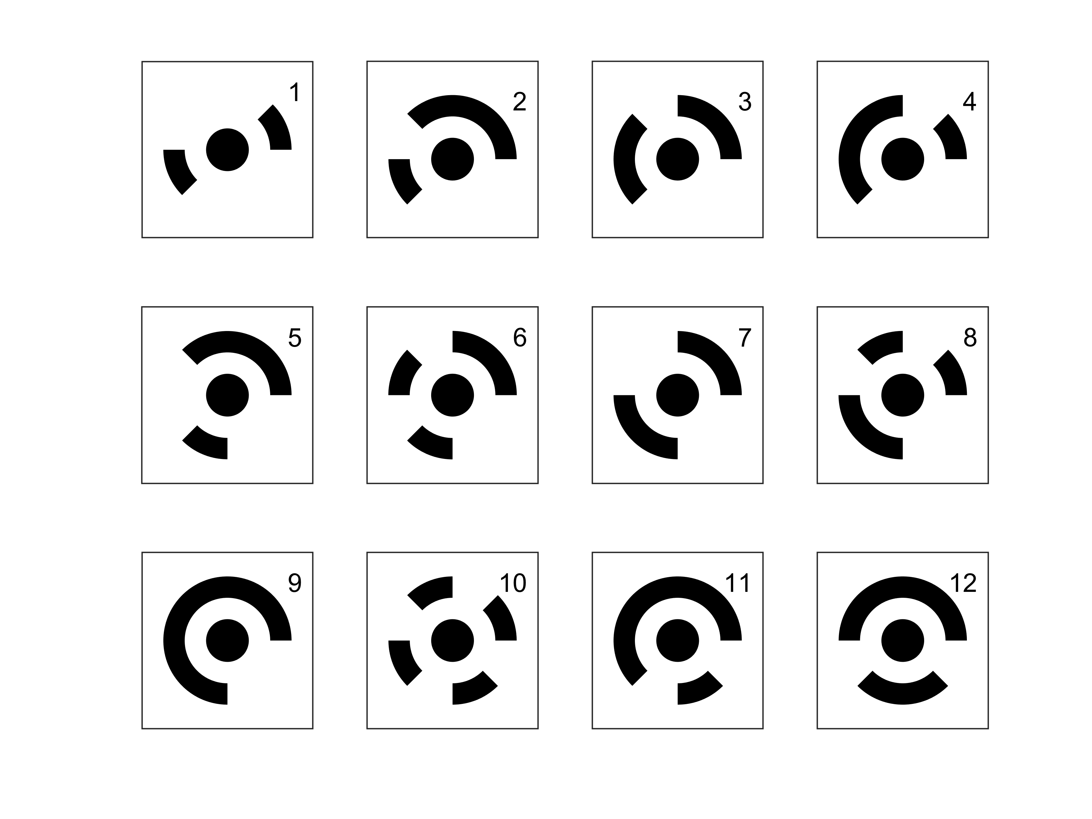 8 bit Circular Coded Photogrammetric Targets