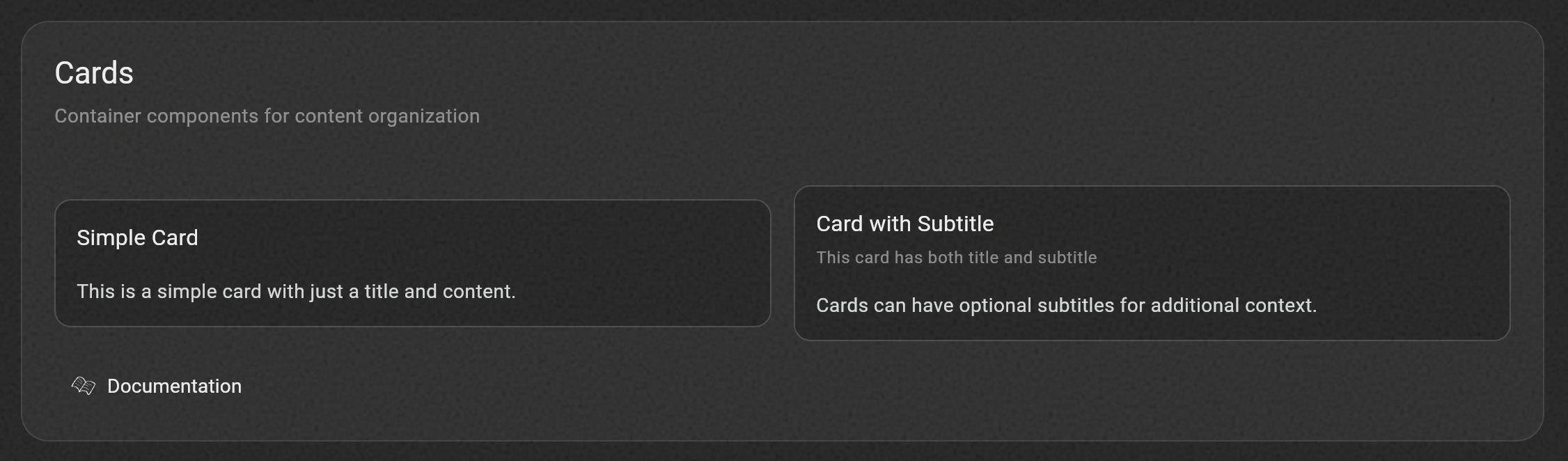 HuxCard Examples