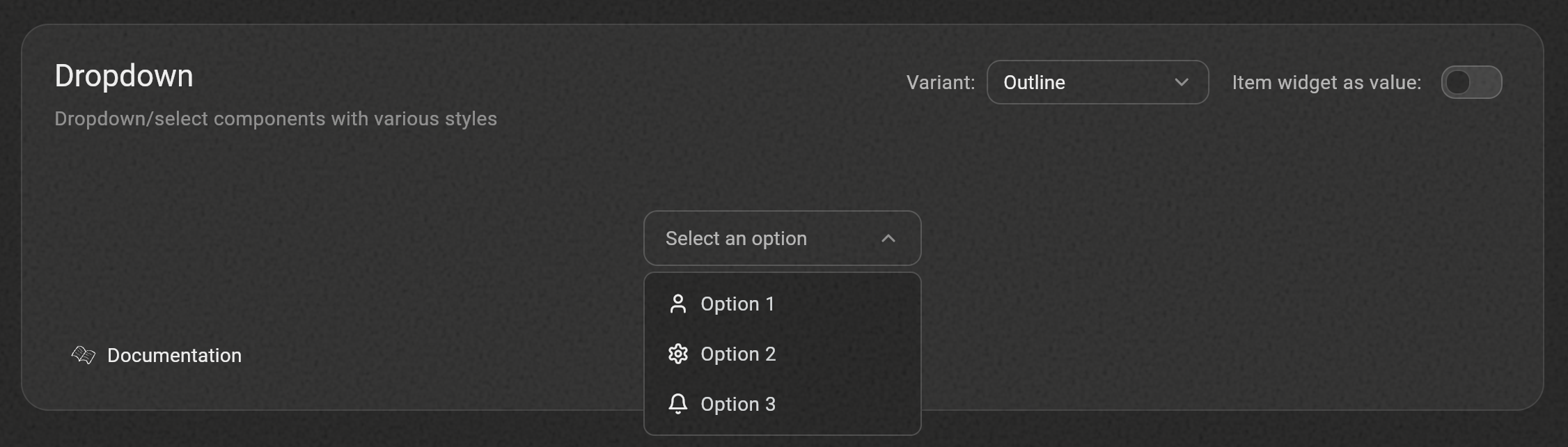 HuxDropdown Component