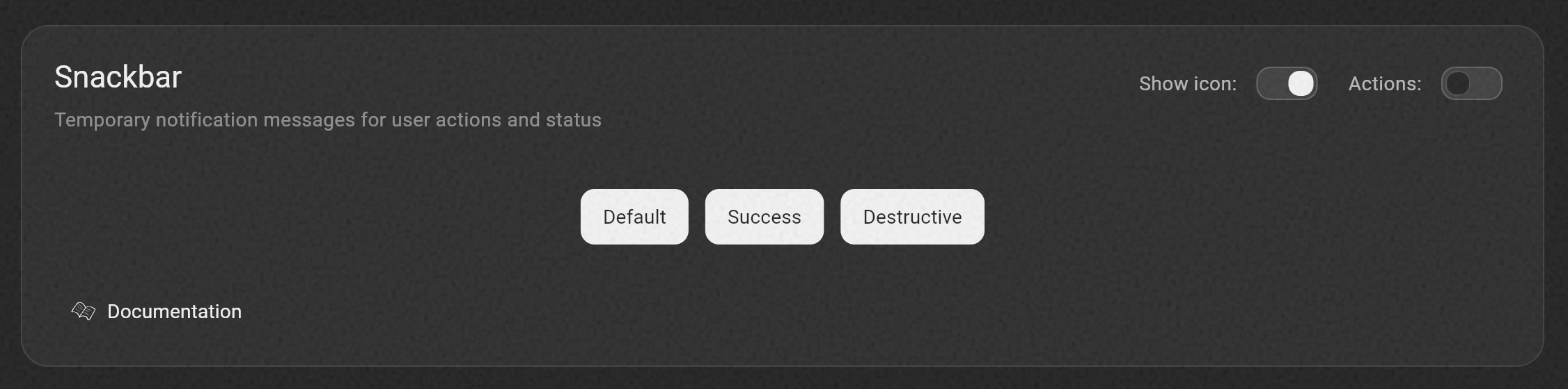 HuxAlert Component