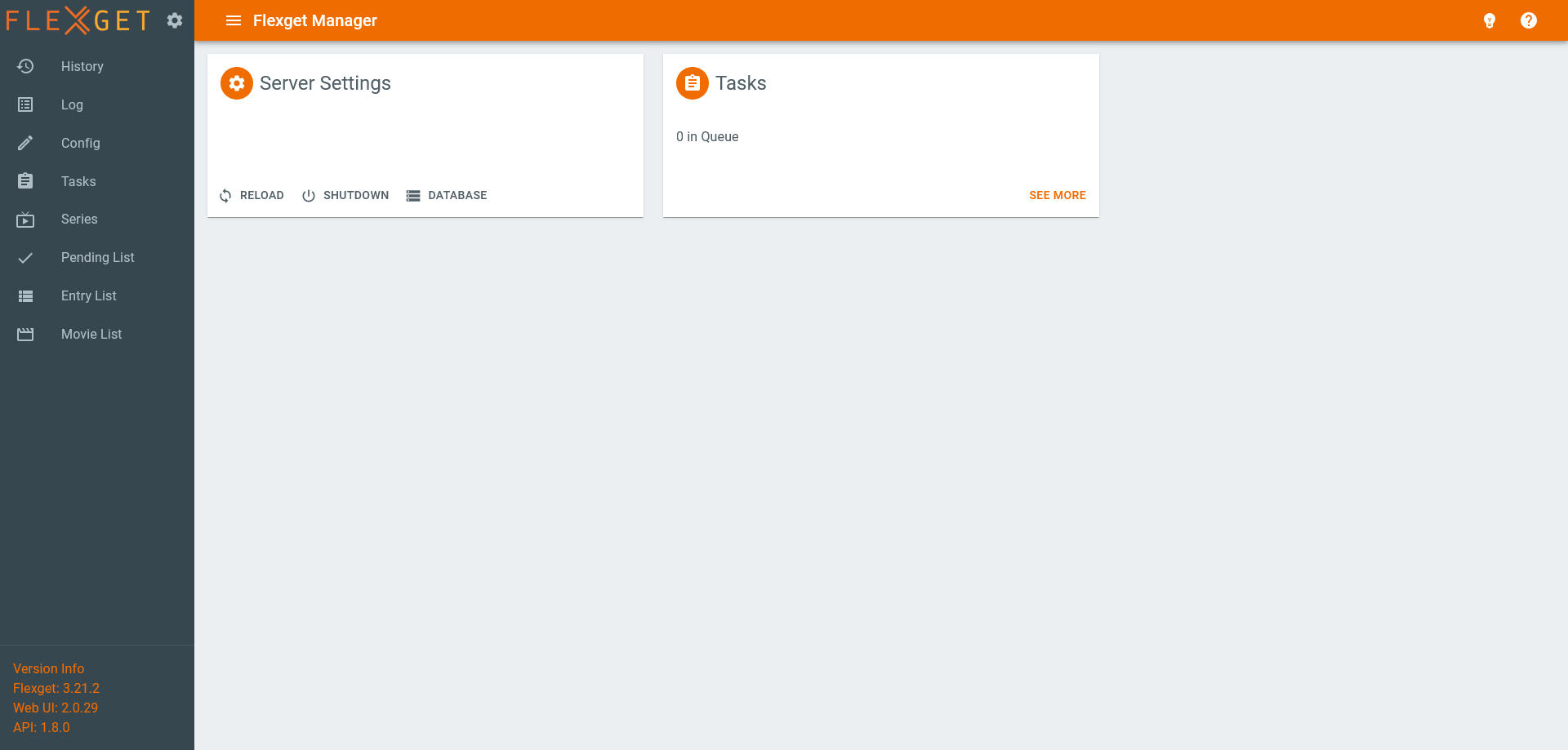 flexget-webui image 2