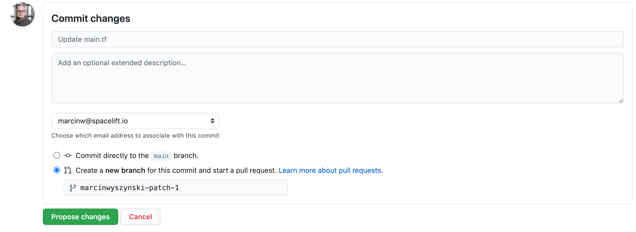 Open Pull Request