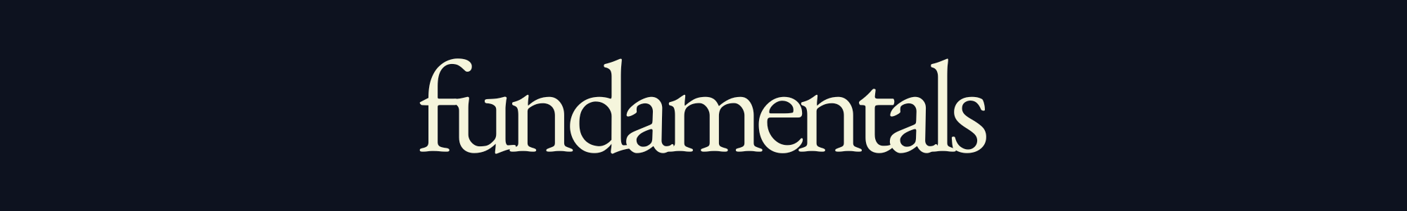 fundamentals