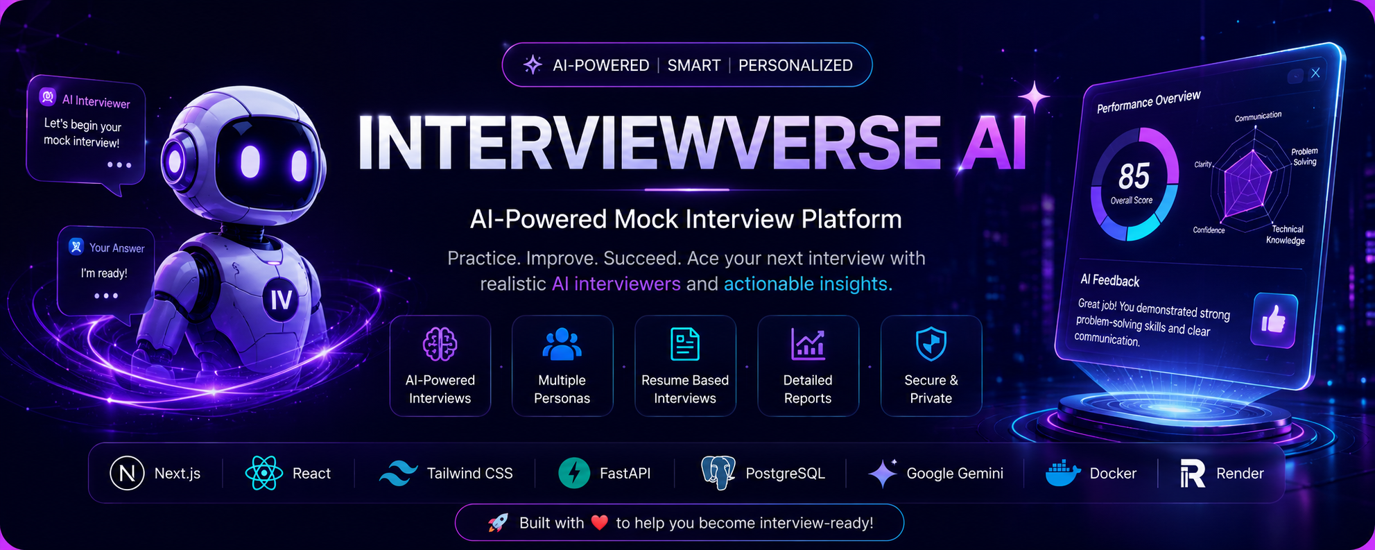 InterviewVerse AI Banner
