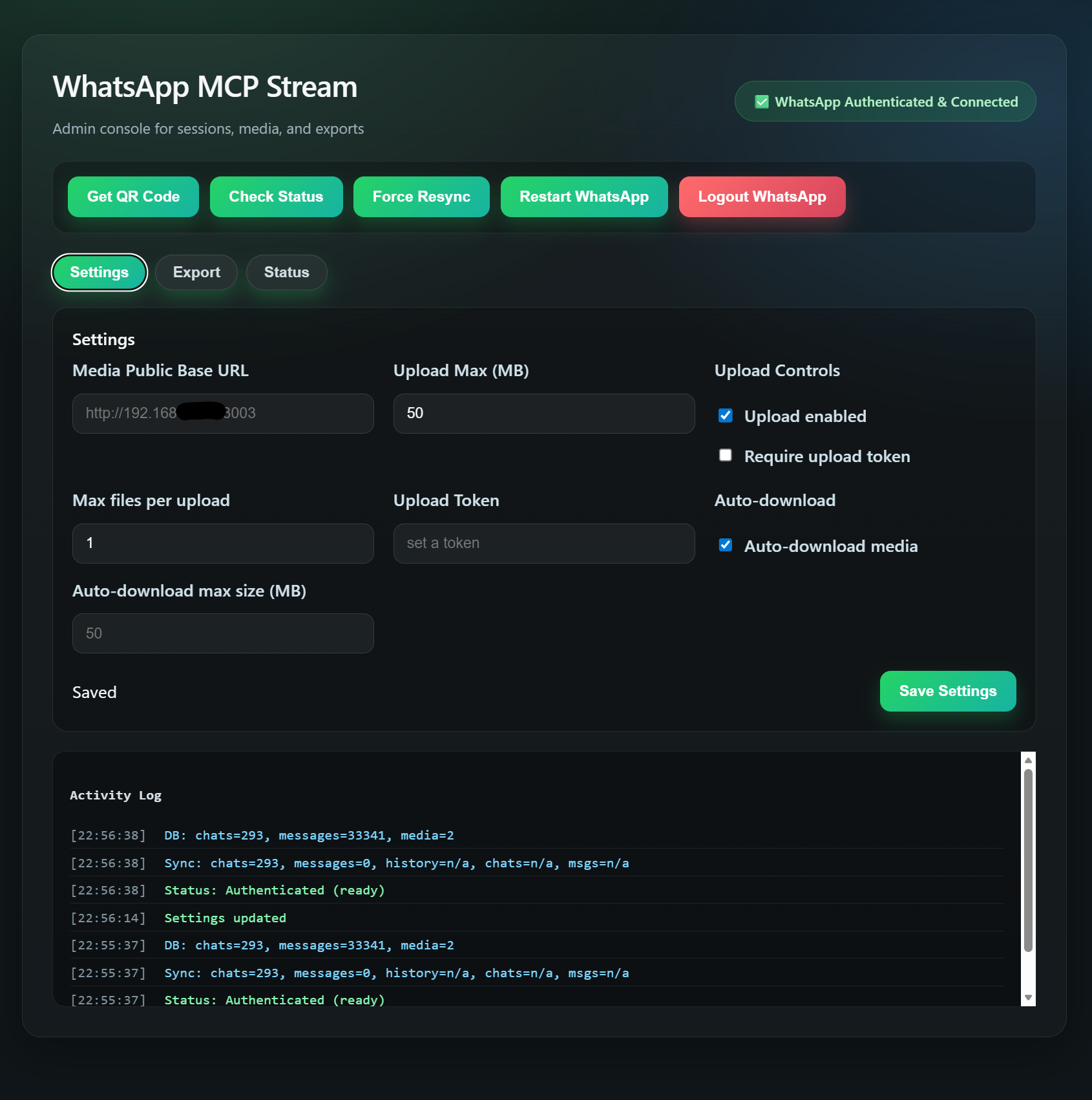 Admin UI