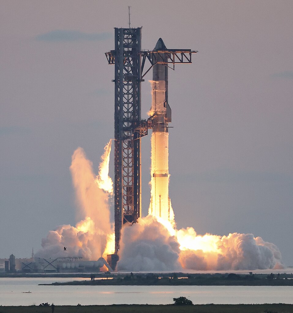 Starship at launch.