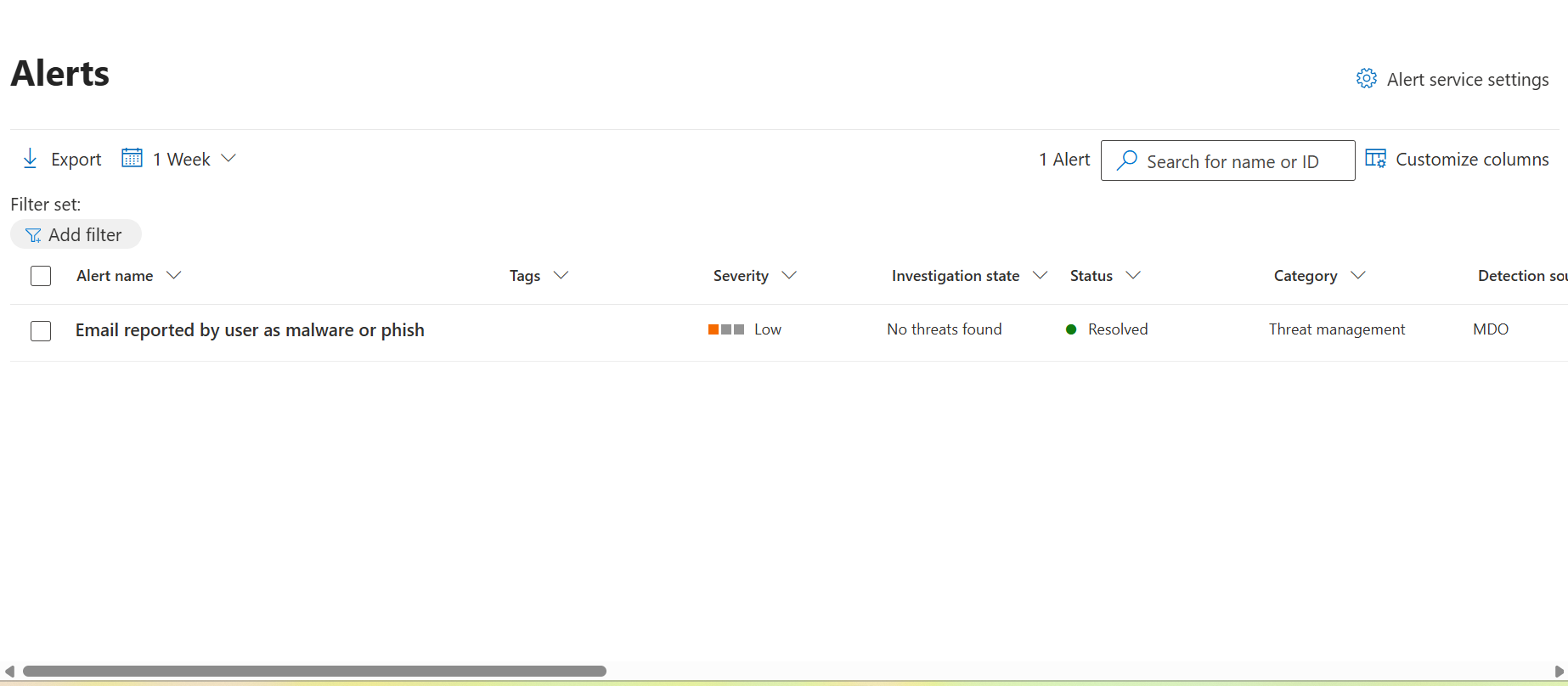 Alert Page