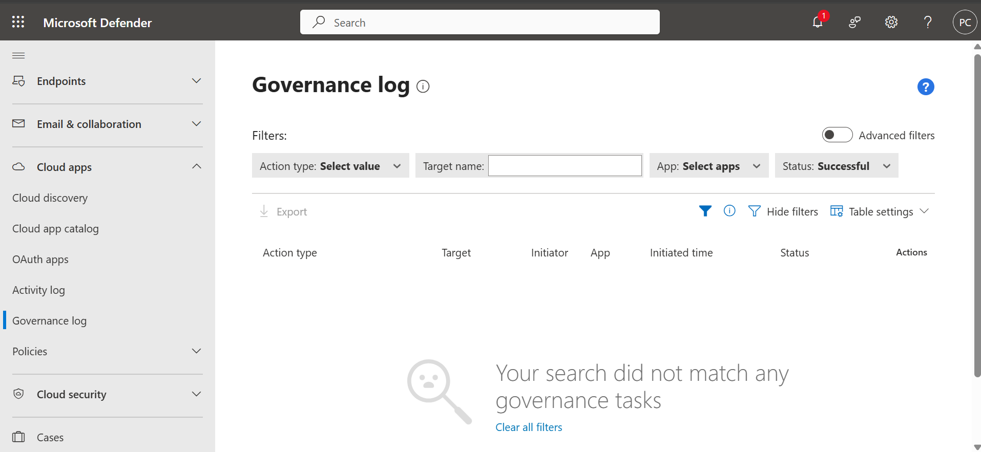 Governance Log