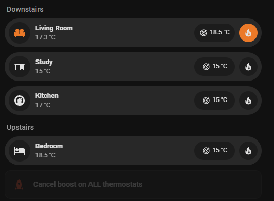 Thermostats summary