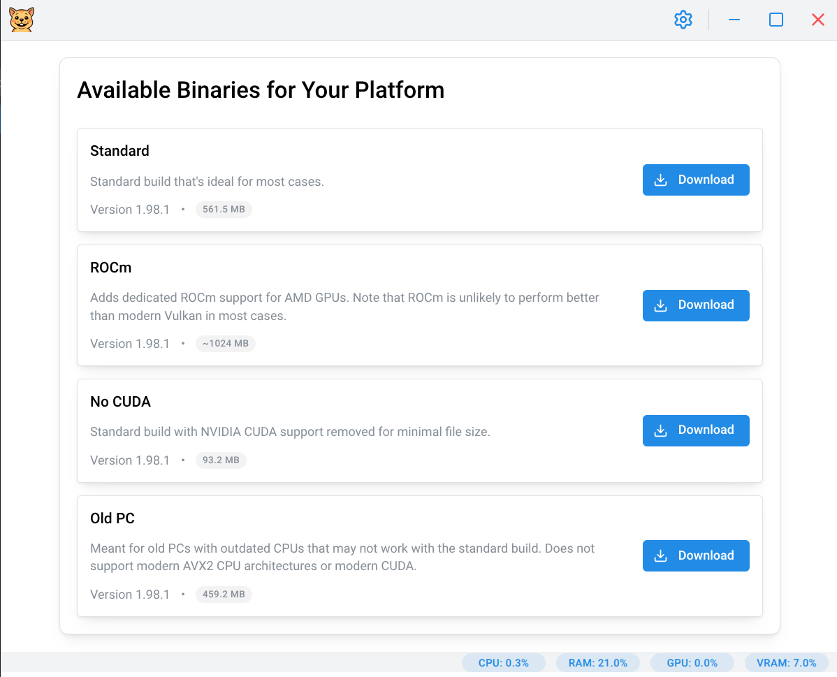 Download Interface