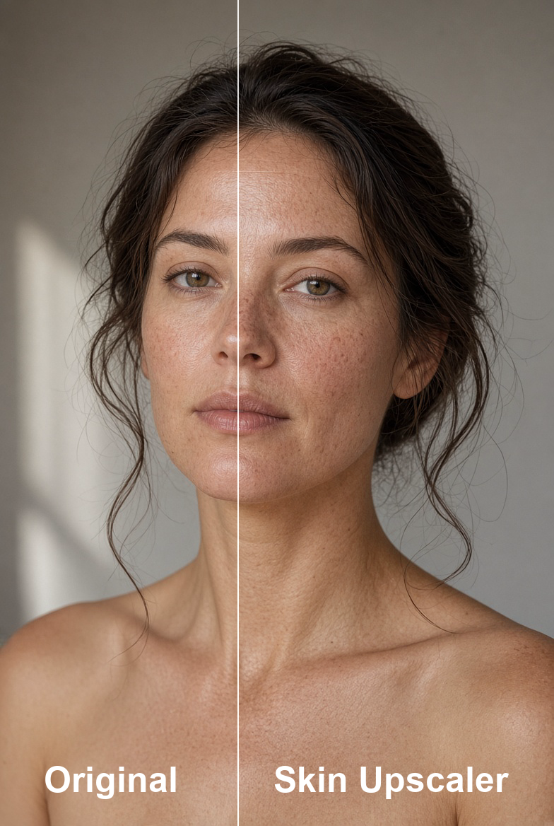 Skin Contrast High before / after