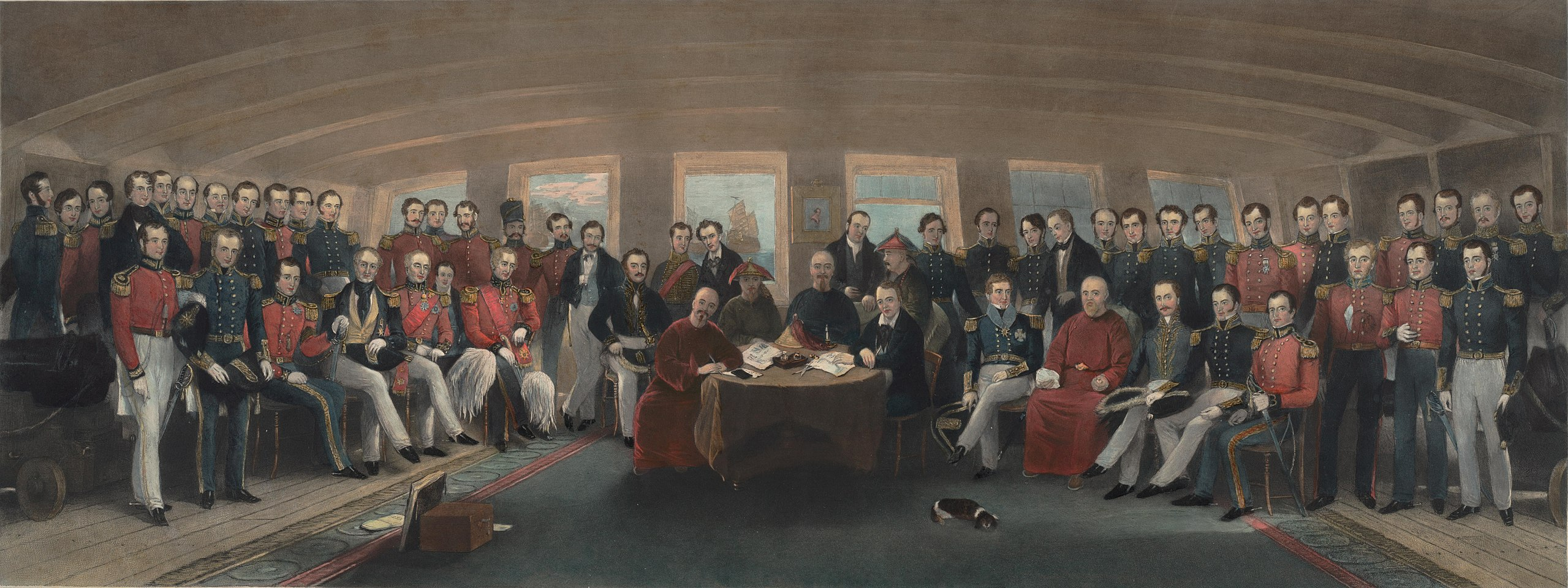 第一次鸦片战争后签订南京条约