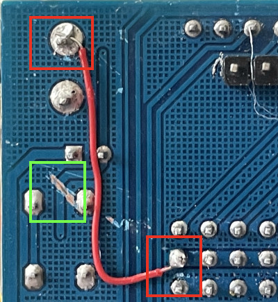 reworking for 3.3V MCU