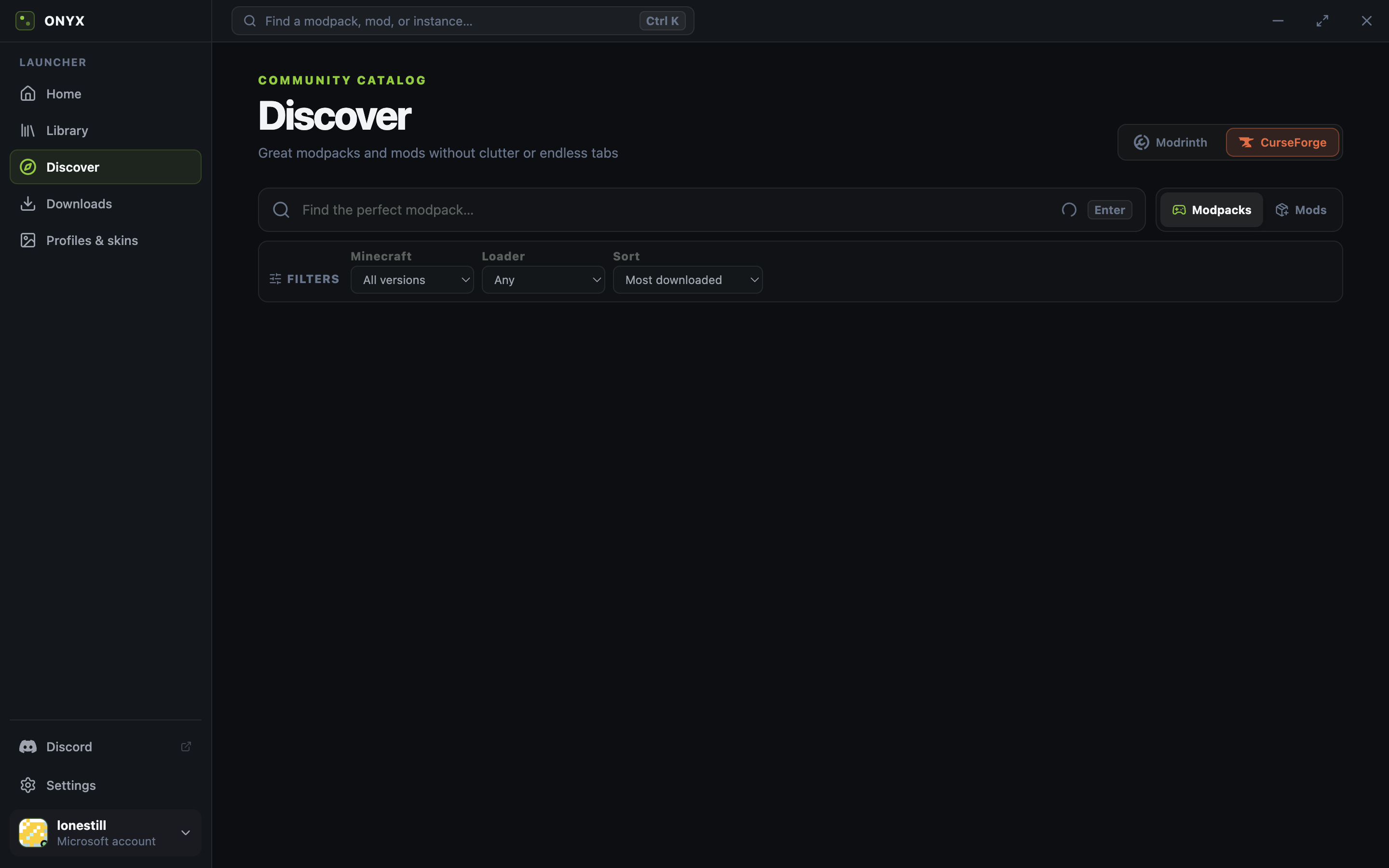 CurseForge official repository