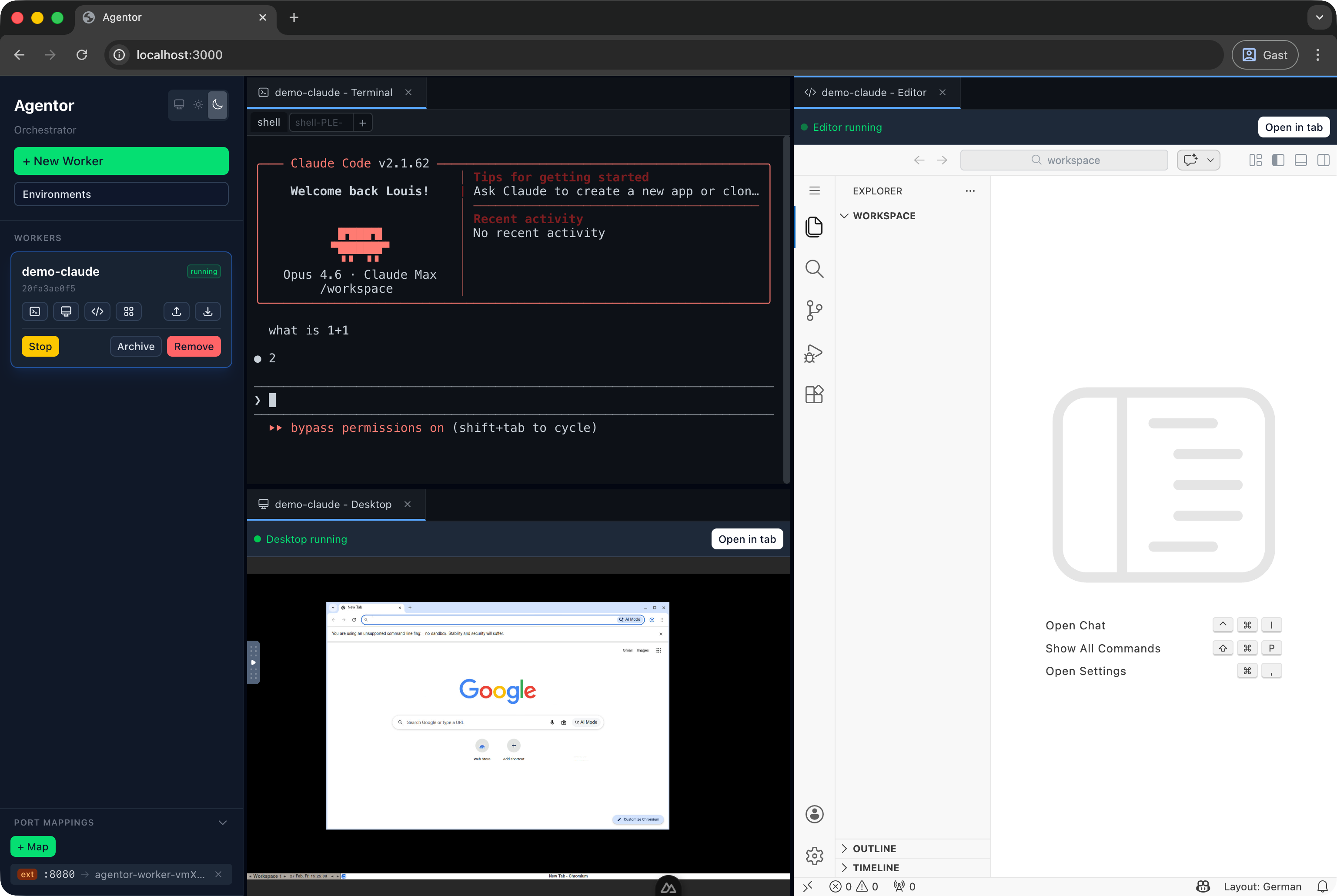 Agentor Dashboard