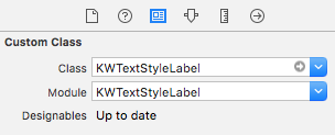 Adding KWTextStyleLabel