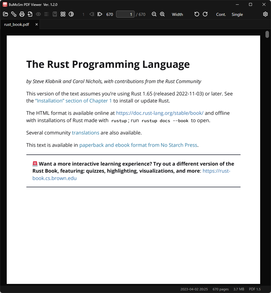 BuMoSm PDF Viewer