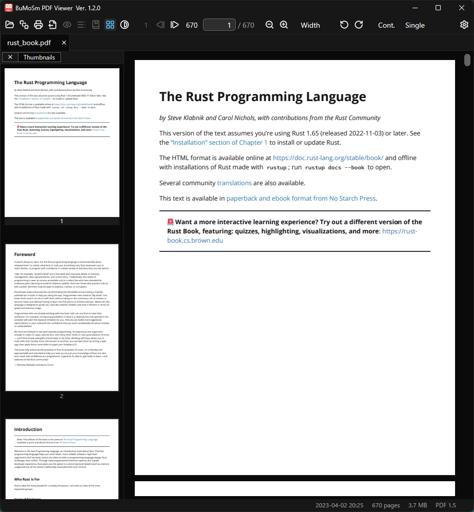 BuMoSm PDF Viewer — 2