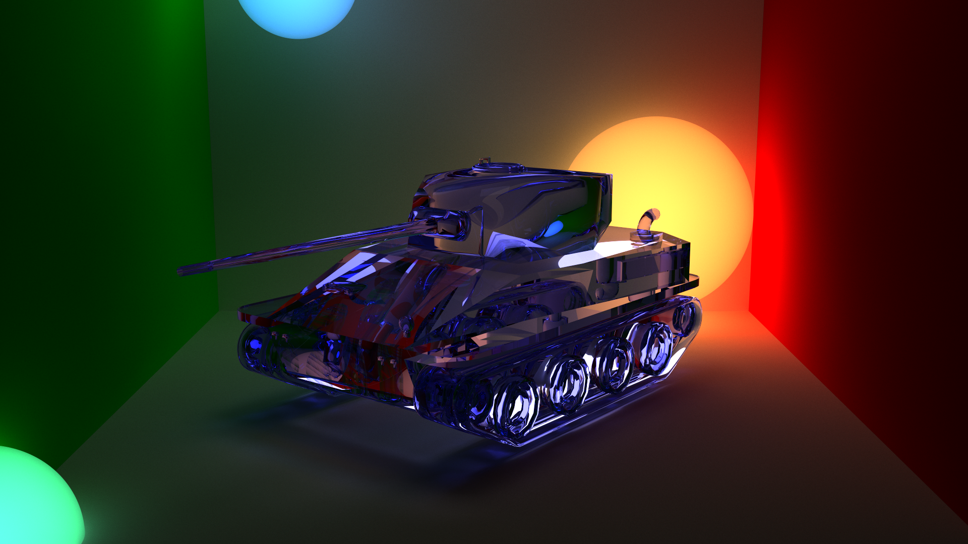 High-resolution glass tank