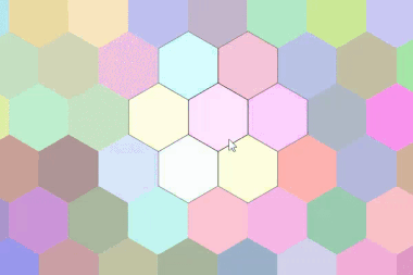 Gif of the hexagonal tile map