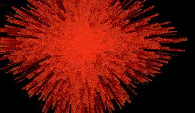 Gif of a red light source